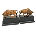 Bull Book Ends